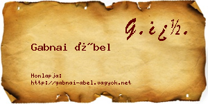 Gabnai Ábel névjegykártya